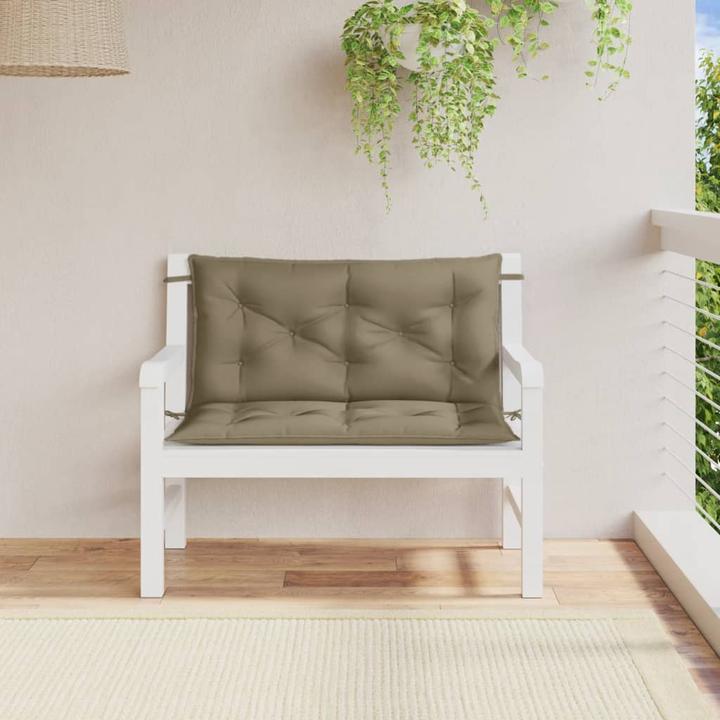 Image du produit VidaXL Coussins de banc de jardin 2 pcs. tissu (100 x 50 x 7 cm)