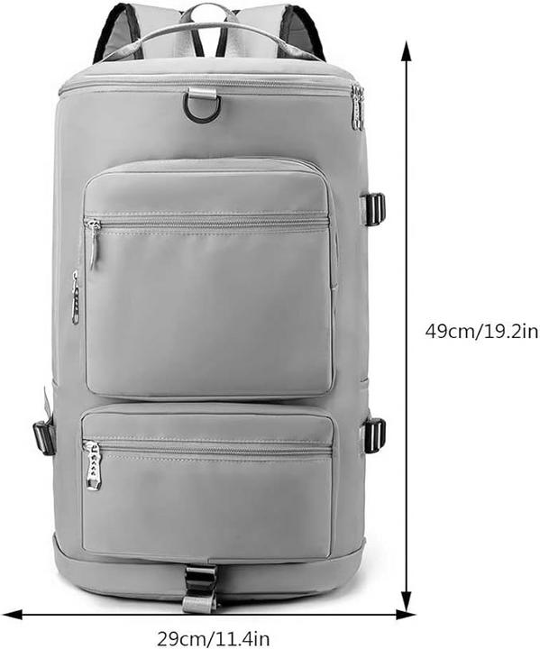 Image du produit Only-Bags.Store Grand sac à dos de voyage avec bretelles amovibles - parfait pour le fitness, la natation, etc.