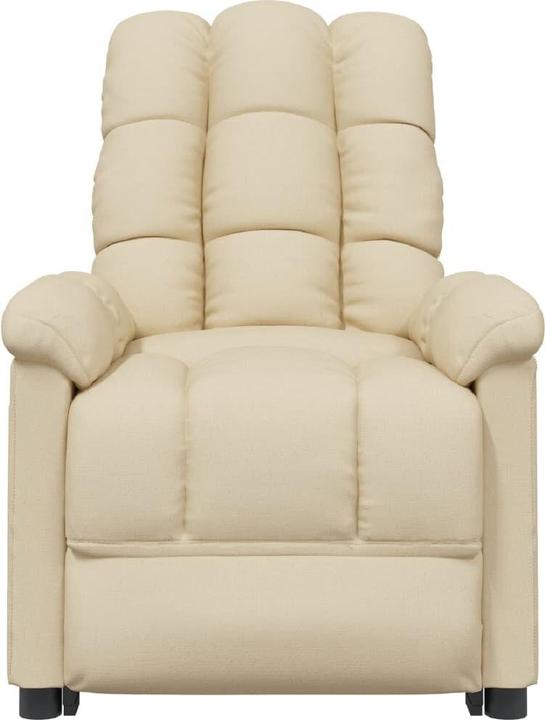 Immagine prodotto VidaXL Poltrona massaggiante Poltrona TV Poltrona relax Poltrona reclinabile Tessuto crema