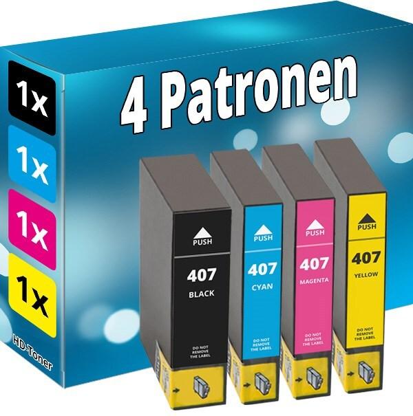 Image du produit Druckfuxx 4 Tinte Patronen für Epson WorkForce Pro WF-4745 DTWF Druckerpatrone S