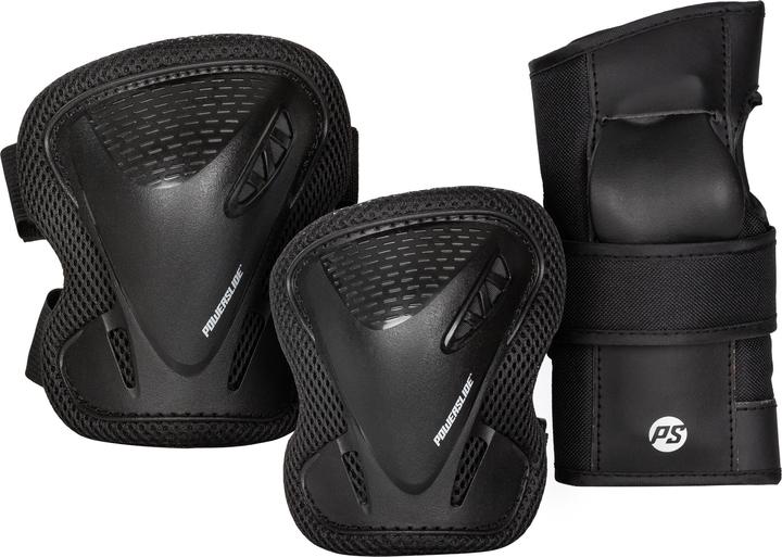 Produktbild Powerslide Schutzset Basic Kinder Tri-Pack XXS (XXS, Knieschoner, Handgelenkschoner, Ellbogenschoner)