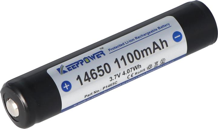 Produktbild Keeppower Akku 14650 PCB geschützt (14650, 1100 mAh)