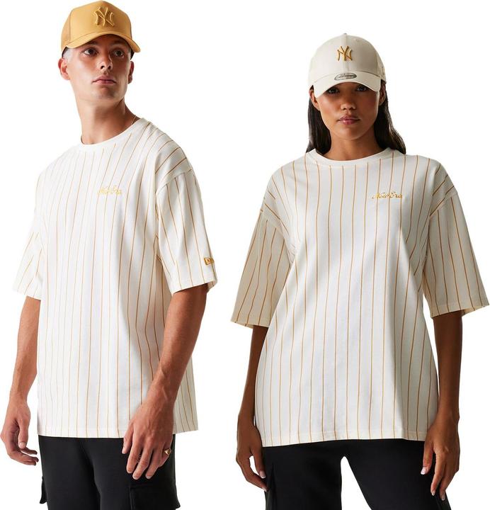 Produktbild New Era Oversized Shirt - PINSTRIPE off white - XL (XL)