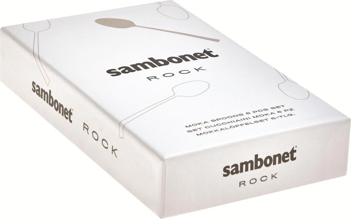Actual product image Sambonet Rock mocha spoon set 6 pcs. (6 Piece, Scoops)