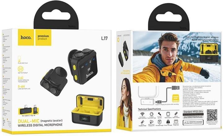 Actual product image Hoco L17, USB-C / Lightning, 2-pack