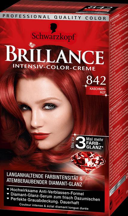 Actual product image Schwarzkopf Brilliance (842 Cashmere Red)