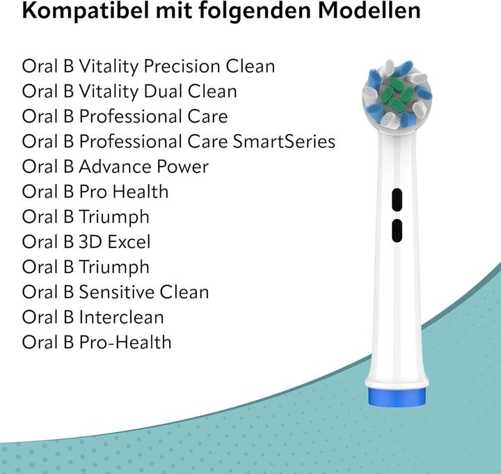 Immagine prodotto Ora-Care Spazzolini di ricambio Twist Action Pro compatibili con Oral-B in confezione da 8 pz. (8 x)