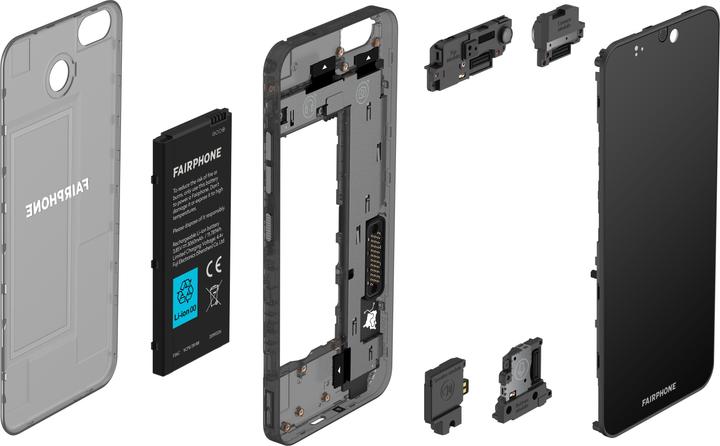Produktbild Fairphone 3 (64 GB, Dark Translucent, 5.65", Dual SIM, 12 Mpx, 4G)