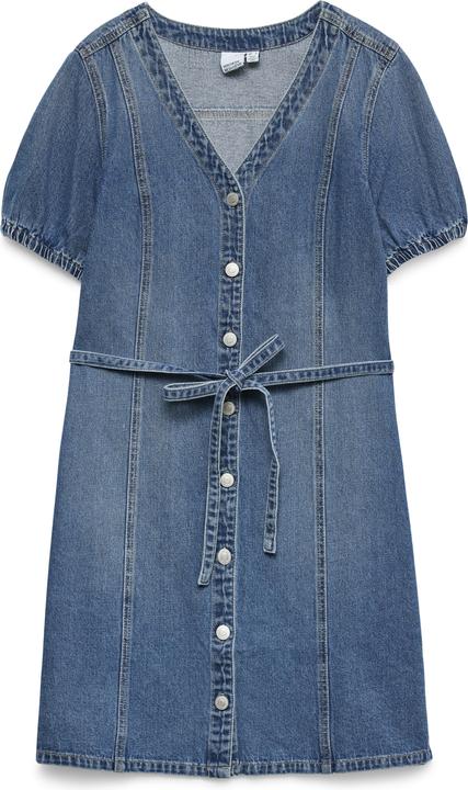 Actual product image Vero Moda Vmjanet Ss V-Neck Short Denim Dress Noos (XS)