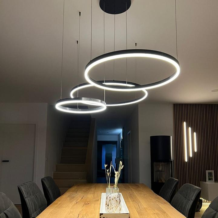 Produktbild s.luce Hängelampe Ring Schwarz Ø 80 | 60 | 40cm