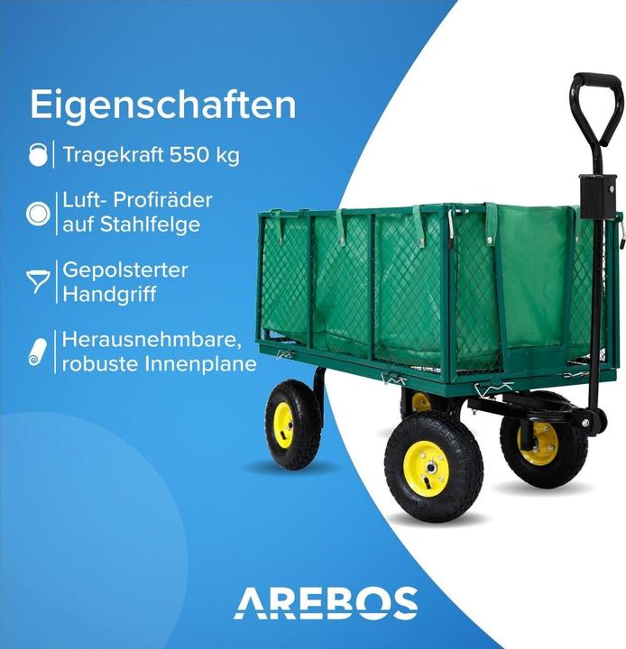 Image du produit Arebos Chariot à bras
