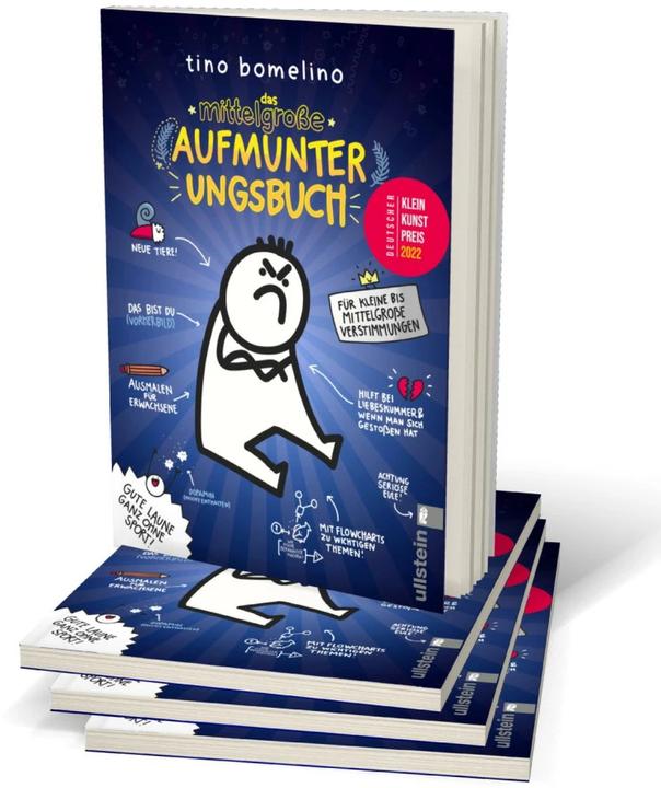 Actual product image Das mittelgrosse Aufmunterungsbuch (German, Tino Bomelino, 2020)