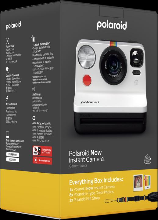 Actual product image Polaroid Now Gen 2 E-Box Camera Limited Edition - Black & white