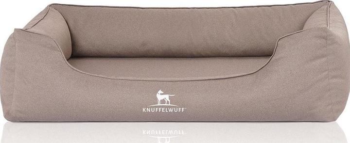 Image du produit Knuffelwuff Lit pour chien Leon Velour XXXL, 155 x 105 cm, beige/gris (Chien)