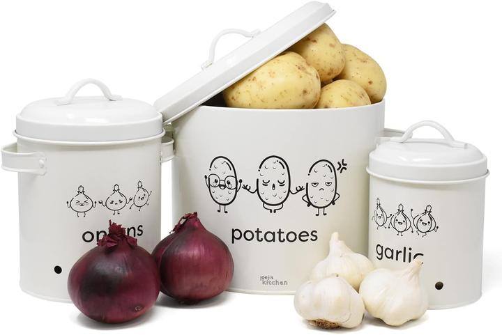 Image du produit Kitchen 3er-Set Kartoffel-Zwiebel-Knoblauch Aufbewahrung (7 l)