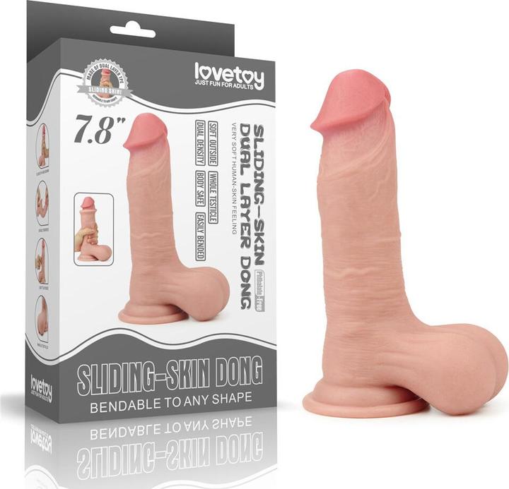Actual product image Lovetoy Sliding Skin Dildo