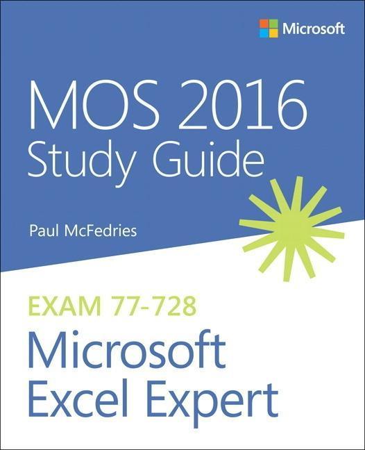Image du produit MOS Study Guide for Microsoft Excel Expert (Anglais, Paul, McFedries, 2017)