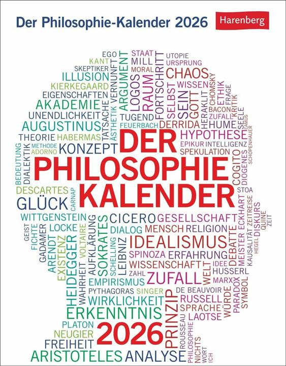 Energie-Label Harenberg Der Philosophie-Kalender Tagesabreisskalender 2026 (Harter Einband, Deutsch)