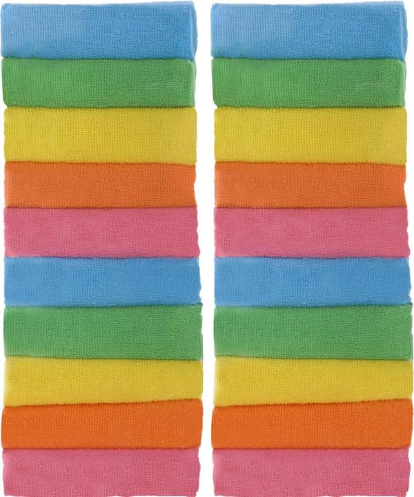Immagine prodotto Ultra Clean Panni in microfibra in 5 colori diversi, 20 pezzi 30 x 30 cm (20 pz.)