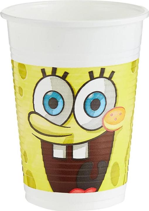 Spongebob Squarepants Plastic Face 200ml Party Cup (Pack of 10) (10 x)