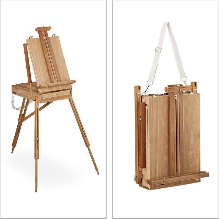 Actual product image Relaxdays Suitcase easel