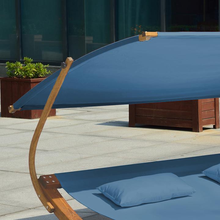 Actual product image Axi Mallorca Double Bed with Parasol Blue (200 cm)