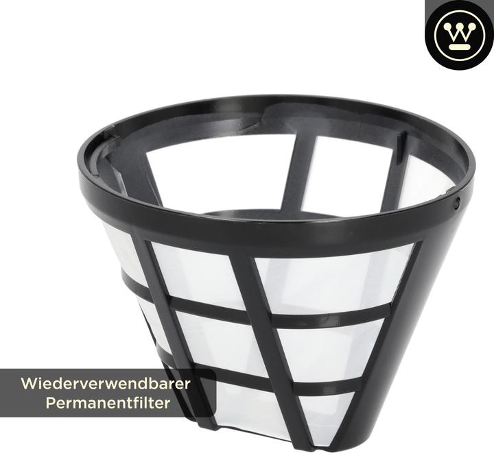Image du produit Westinghouse Cafetière Retro 10 tasses 1,25l Verseuse en verre