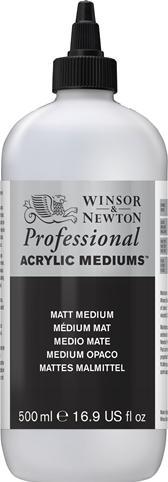Produktbild Winsor & Newton Acrylic matt medium 500ml (Transparent, 500 ml)