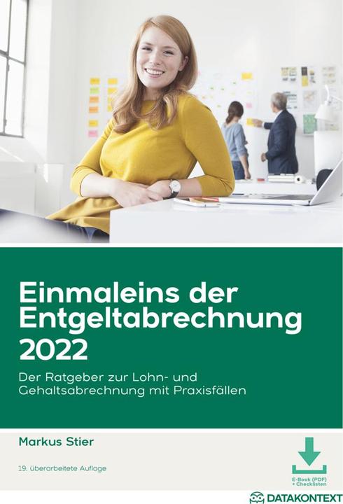 Actual product image Einmaleins der Entgeltabrechnung 2022 (German, Markus Stier, 2022)
