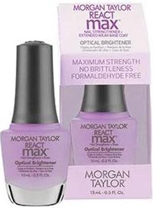 Produktbild Morgan Taylor REACT MAX OPTICAL nail strengthener + base 15 ml (Base Coat)