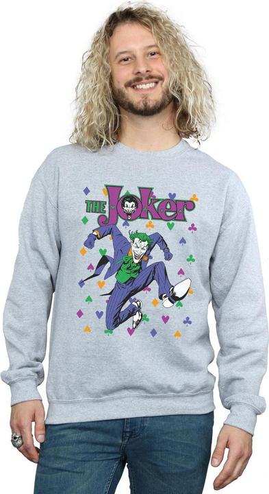 Actual product image Mens Batman Joker Cards Jump Cotton Sweatshirt (M)