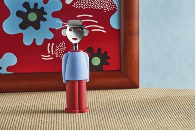 Image du produit Alessi Tire-bouchon Alessandro M. bleu clair-rouge (Tire-bouchon)