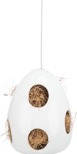Actual product image Trixie Nesting aid, hanging, ceramic, 10.5 × 10.5 × 15 cm, white