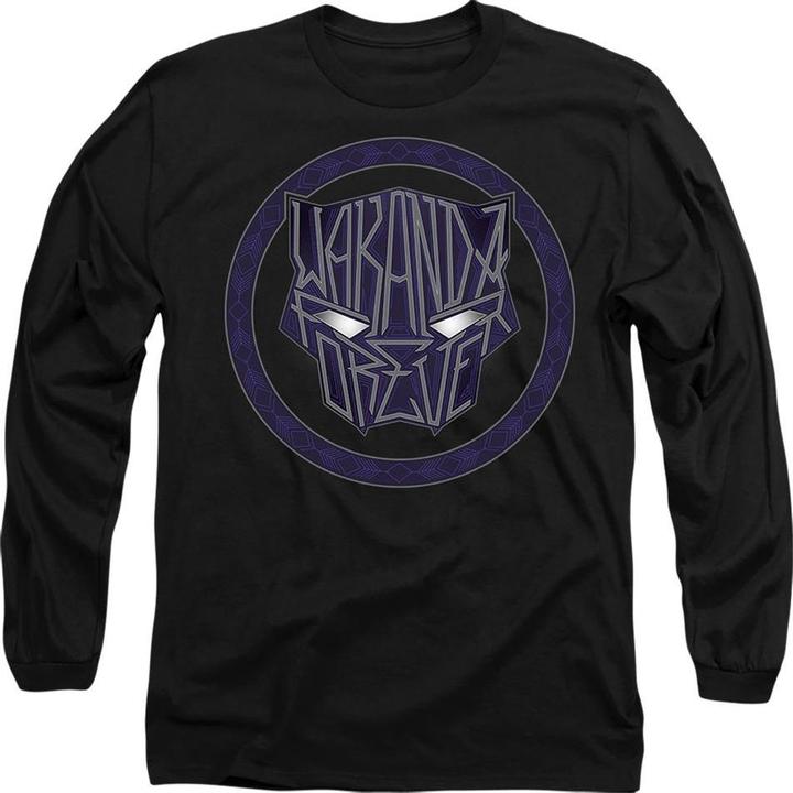 Actual product image Black Panther: Wakanda Forever Unisex Adult Text T-Shirt (L)