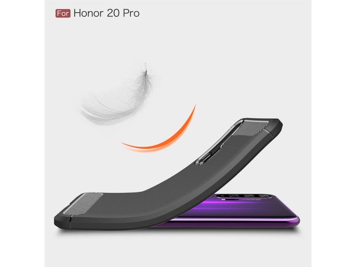 Image du produit Screenguard Housse Honor 20 Pro Carbon Brushed Soft TPU (Honor 20 Pro)
