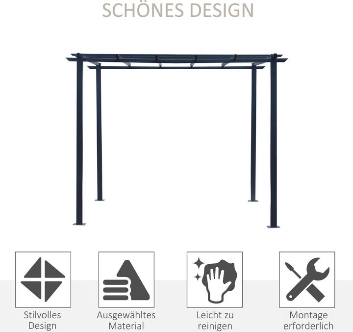 Produktbild Outsunny Rosenpavillon (300 cm, 300 cm)
