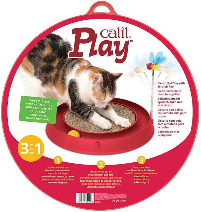 Image du produit Catit Circuit de balle de jeu avec patin à gratter (Jouet intelligent chat)