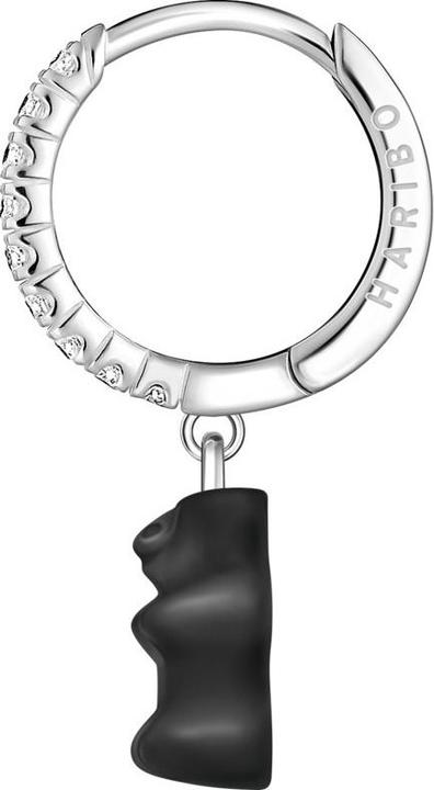 Produktbild Thomas Sabo Einzel-Creole mit schwarzem Goldbären-Anhänger (925er Silber)