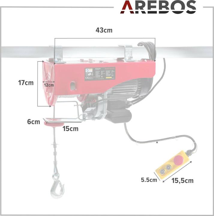 Image du produit Arebos Treuil électrique