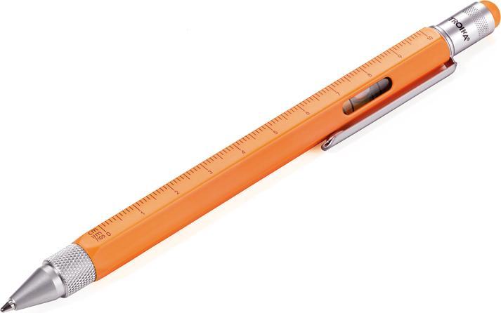 Produktbild Troika CONSTRUCTION Multitasking Kugelschreiber, metal orange (Neonorange, 4 x)