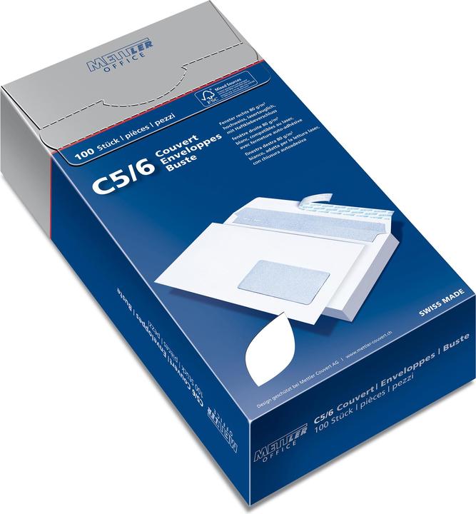 Produktbild Mettler Office Couvert Fenster (C5/6, 100 x)