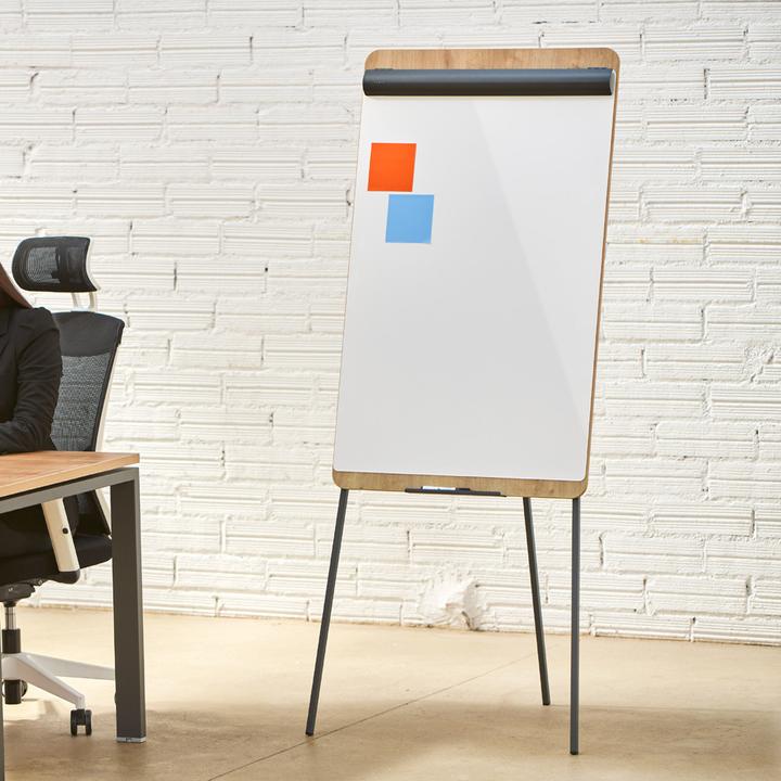 Actual product image Rocada Flipchart, magnetic, 69x99 cm, wood look