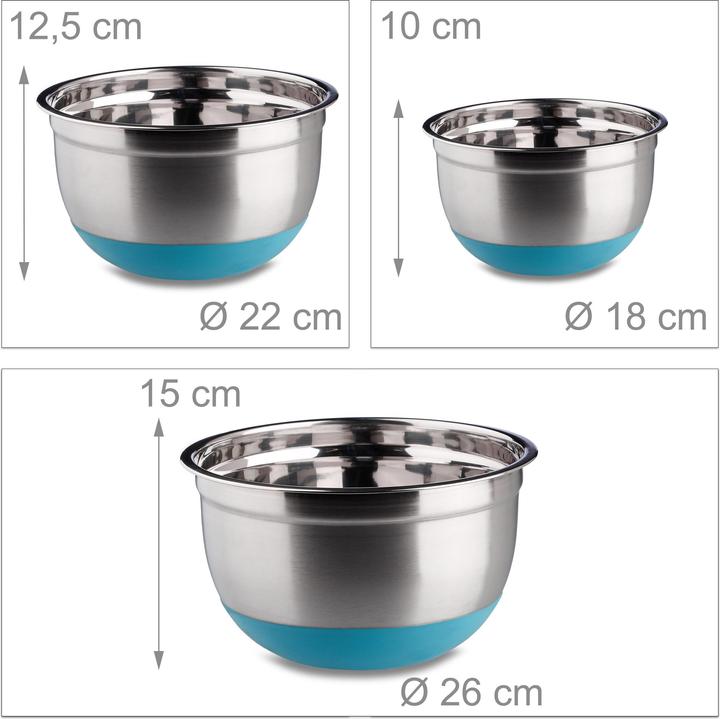 Actual product image Relaxdays Bowl set (26 cm, 4.50 l, 3 x)