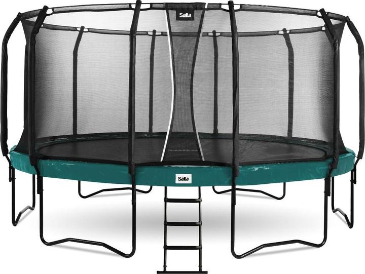 Actual product image Salta First Class - Trampoline met veiligheidsnet en ladder - 487 cm - Groen (487 cm)