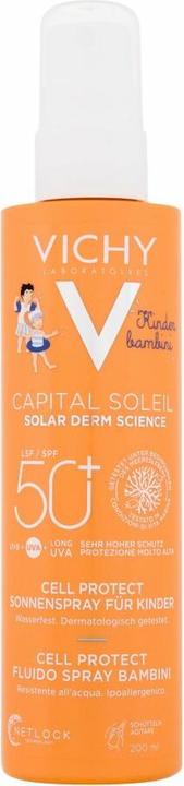 Produktbild Vichy Capital Soleil Kids Cell Protect Water Fluid Spray (Sonnenspray, SPF 50, 200 ml)