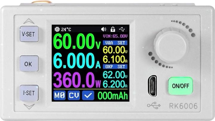 Actual product image RD Tech RK6006-BT programmable laboratory power supply DC-DC converter 60V 6A 360W