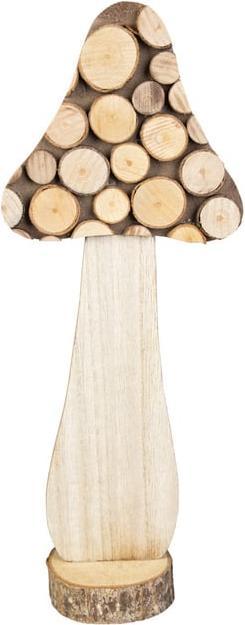 Actual product image MICA Living Mushroom - made of wood - approx. 13 x 7.5 x 31.5 cm