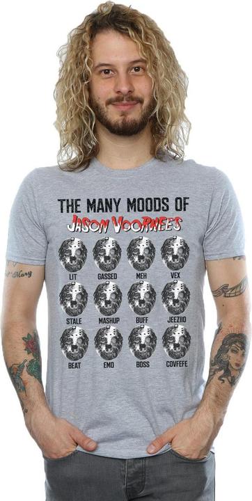 Actual product image Absolute Cult Mens The Many Moods Of Jason Voorhees T-Shirt (3XL)