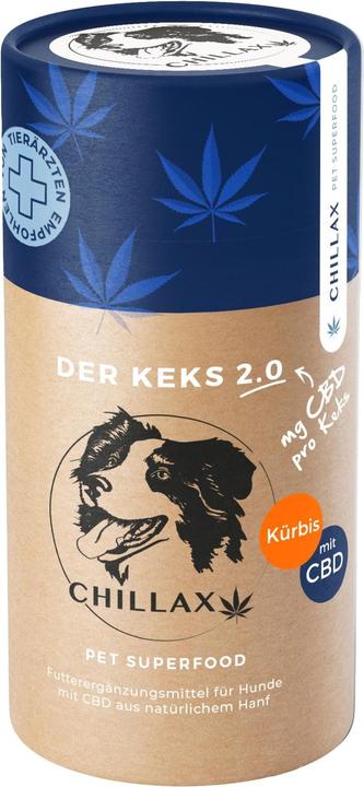 Immagine prodotto Chillax Biscotti per cani Pumpkin Chicken 2mg CBD (Junior, Senior, Adulto, 1 pz., 385 g)