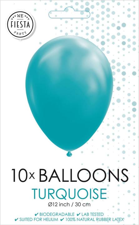 Image du produit Globos Ballons Turquoise, 30cm, 10pcs